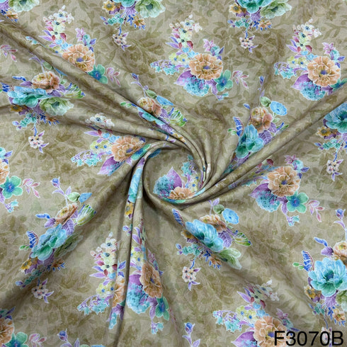 Printed Lizzy Bizzy Cotton Fabric-F3070